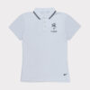 Balti moteriški golfo polo marškinėliai dri-fit Nike