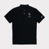 Black men's golf polo shirt dri-fit Nike
