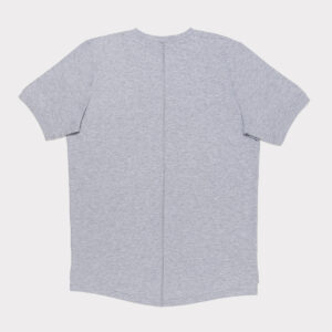 Pilki prailginti vyriški laisvalaikio marškinėliai „Lietuva”