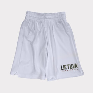 Kids white shorts basketball outfit