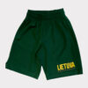 Kids green shorts basketball outfit