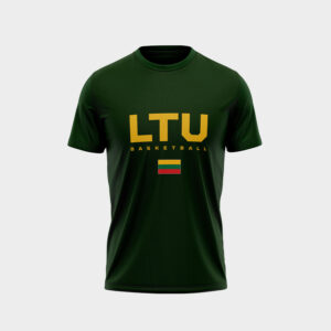 Green "LTU BASKETBALL" T-shirt
