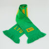 Knitted scarf LITHUANIA with emblem – Green