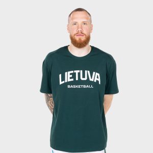 Alternative view of Žali oversize Lietuva Basketball marškinėliai Ž1